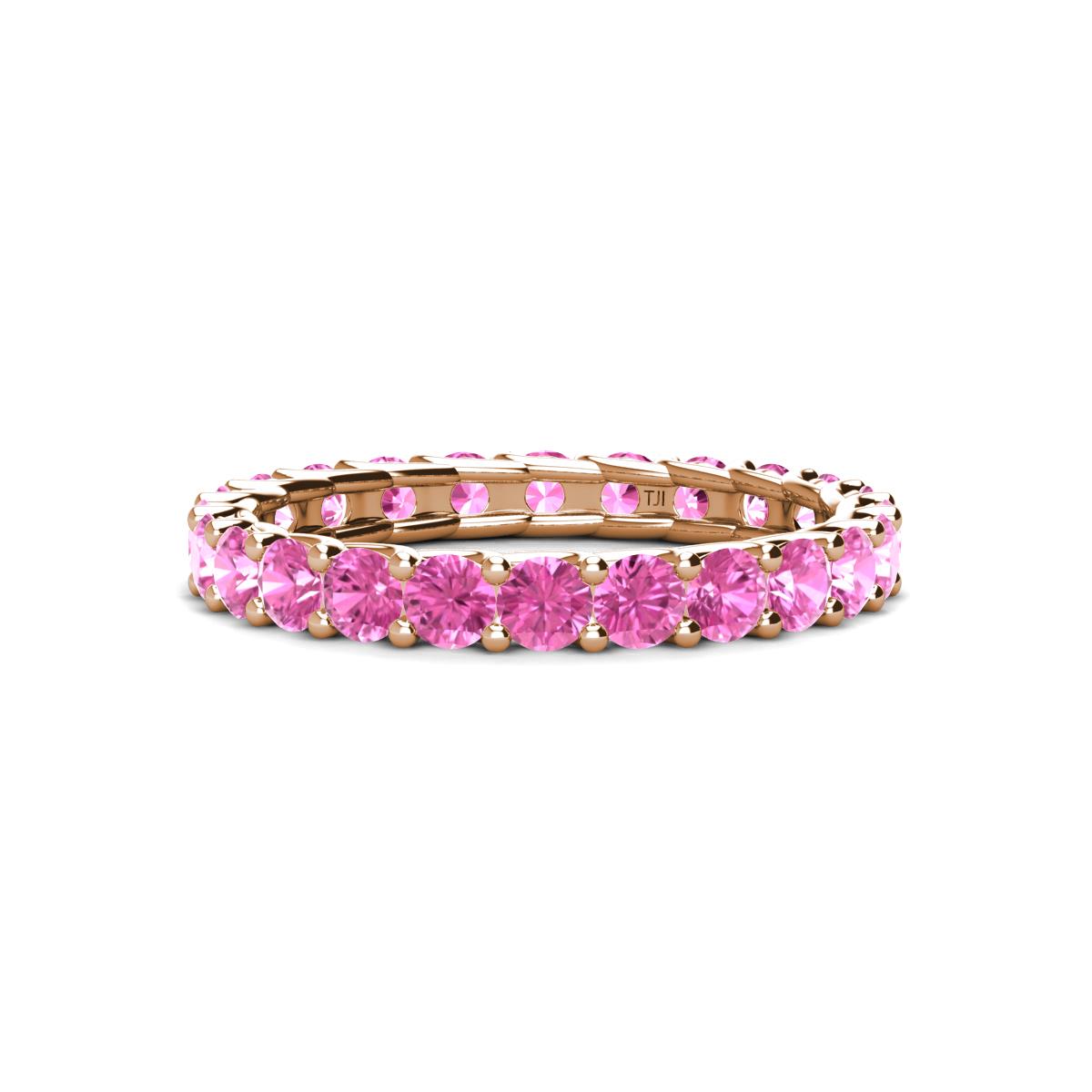 Laida 3.00 mm Pink Sapphire Eternity Band 