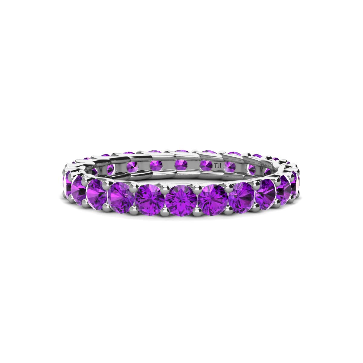 Laida 3.00 mm Amethyst Eternity Band 