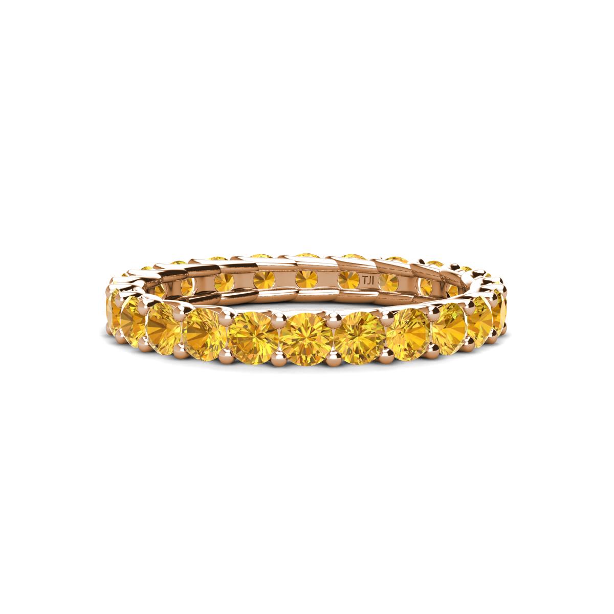 Laida 3.00 mm Citrine Eternity Band 