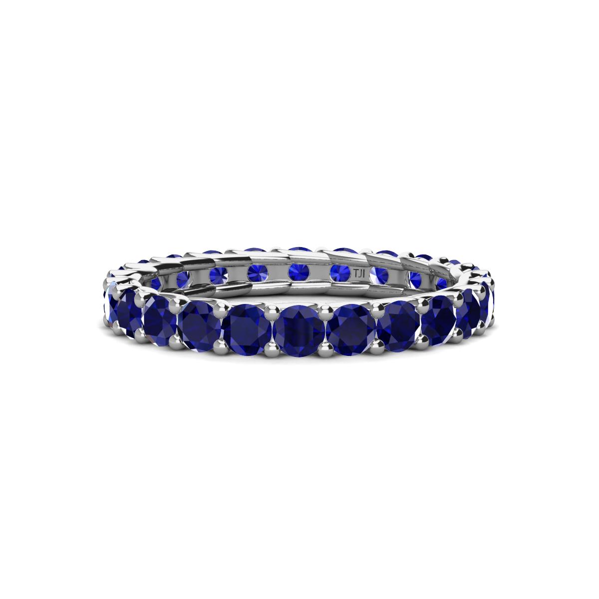 Laida 3.00 mm Blue Sapphire Eternity Band 