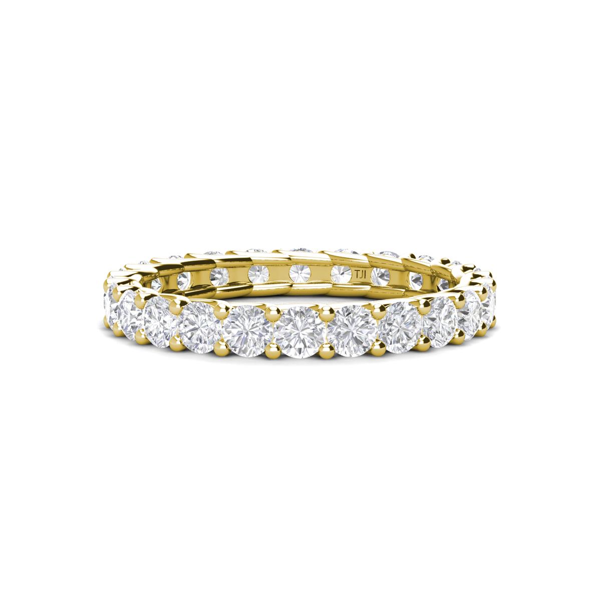Laida 3.00 mm White Sapphire Eternity Band 