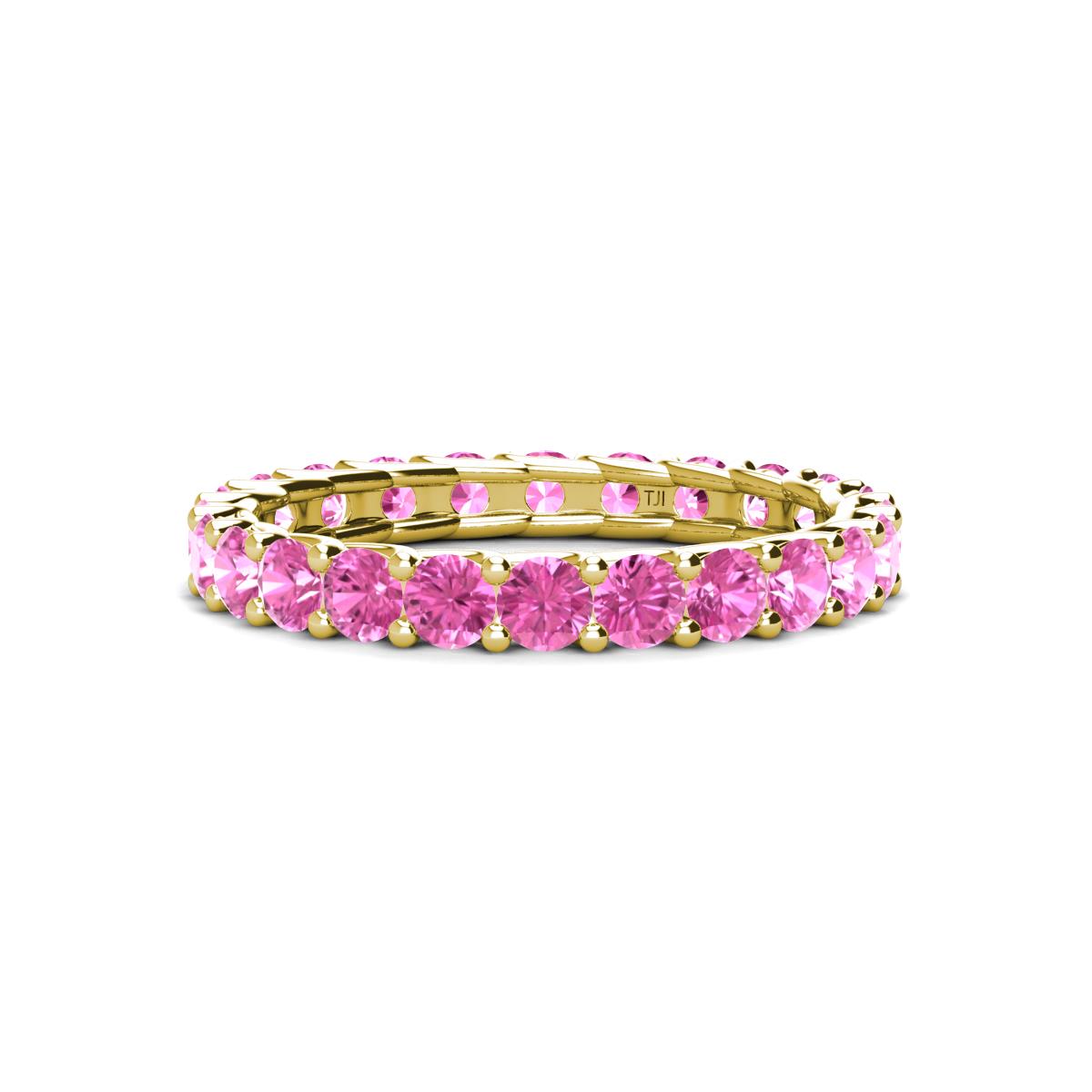 Laida 3.00 mm Pink Sapphire Eternity Band 