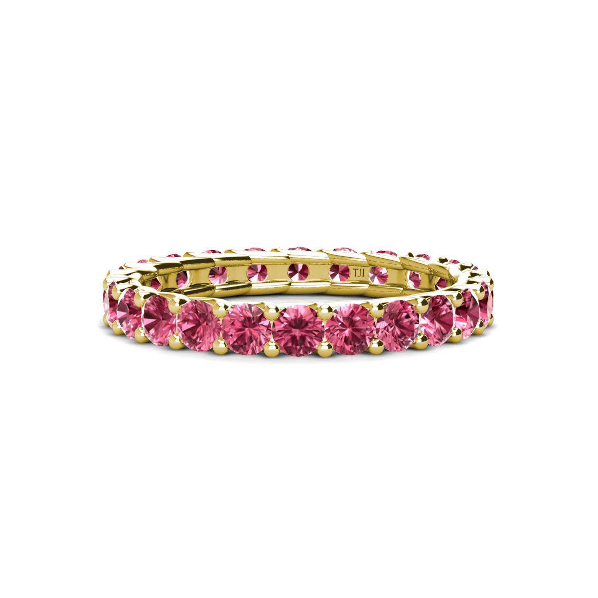 Laida 3.00 mm Pink Tourmaline Eternity Band 