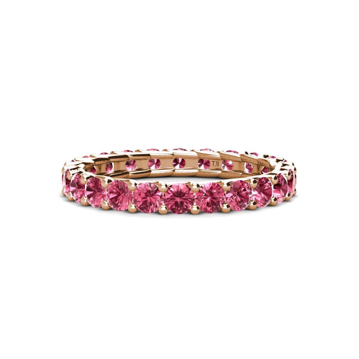 Laida 3.00 mm Pink Tourmaline Eternity Band 