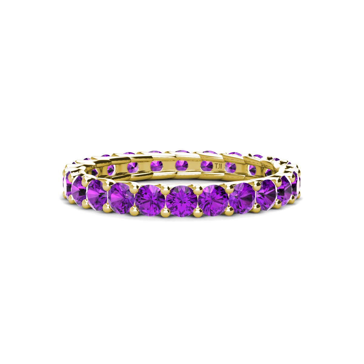 Laida 3.00 mm Amethyst Eternity Band 