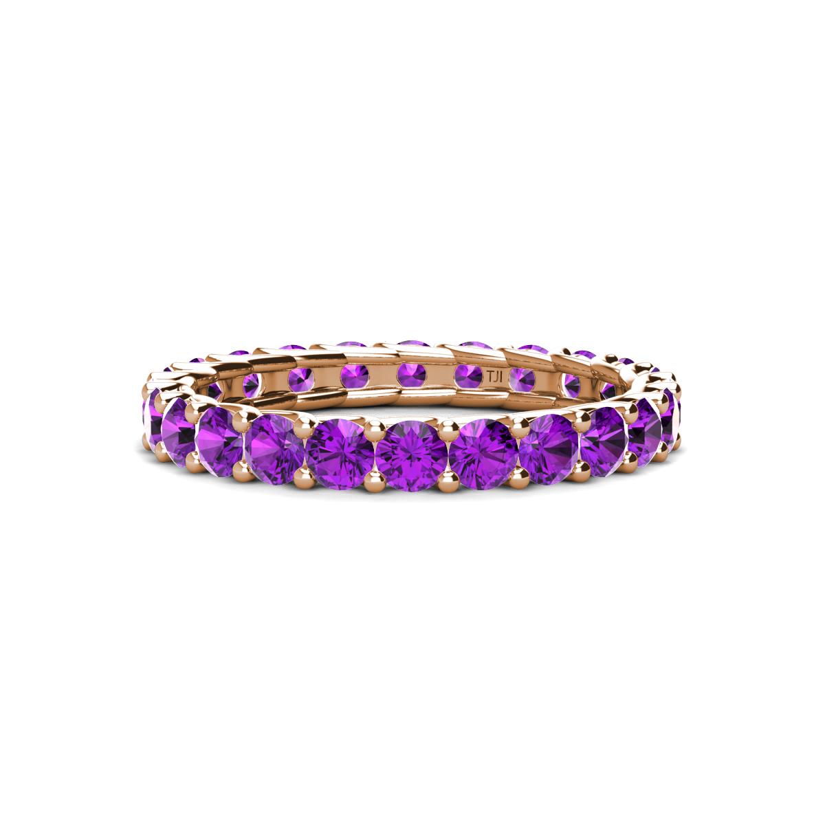 Laida 3.00 mm Amethyst Eternity Band 