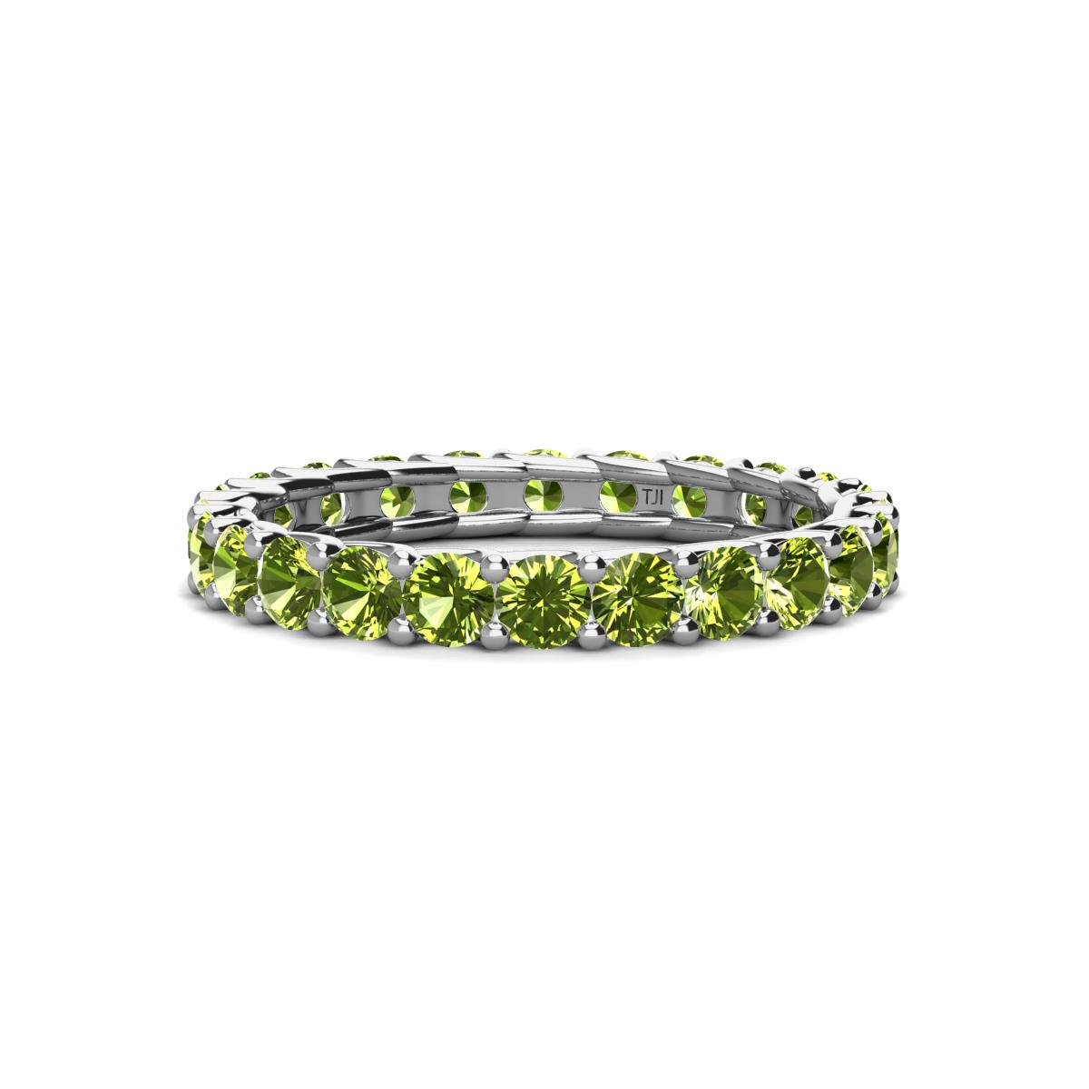 Laida 3.00 mm Peridot Eternity Band 