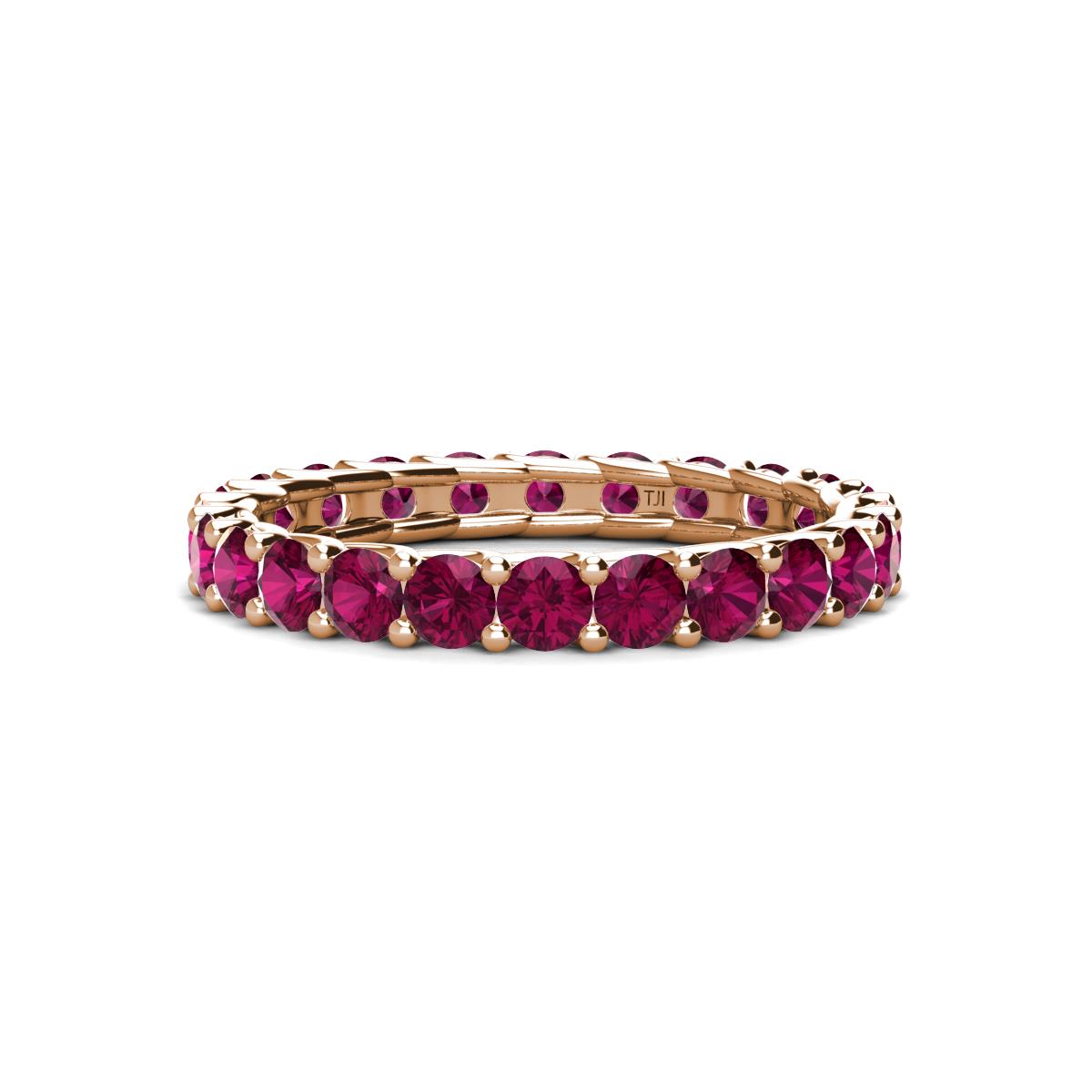 Laida 3.00 mm Rhodolite Garnet Eternity Band 