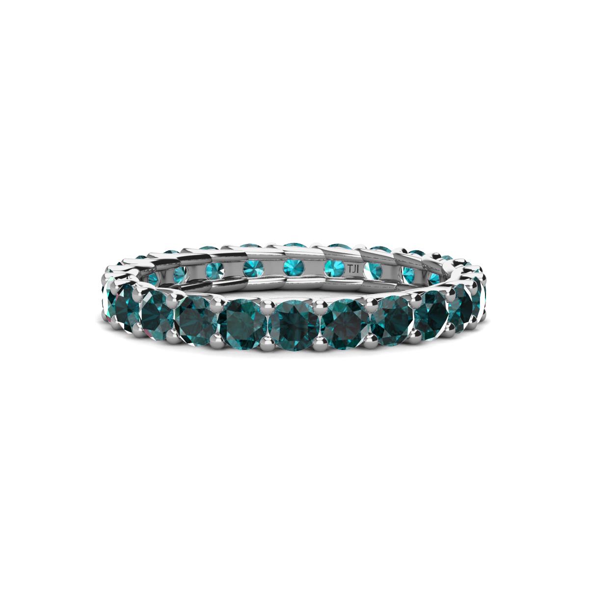 Laida 3.00 mm London Blue Topaz Eternity Band 