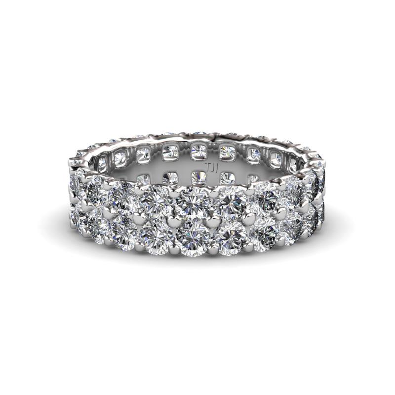 Zenia 2.70 mm Diamond Double Row Eternity Band 
