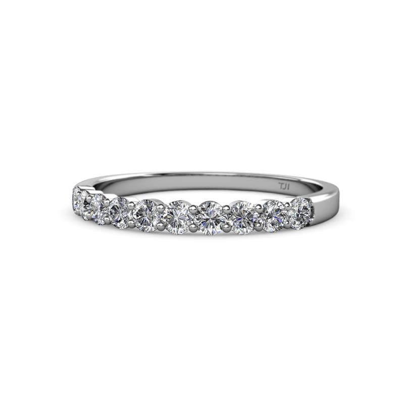 Clara 2.70 mm Diamond 10 Stone Wedding Band 