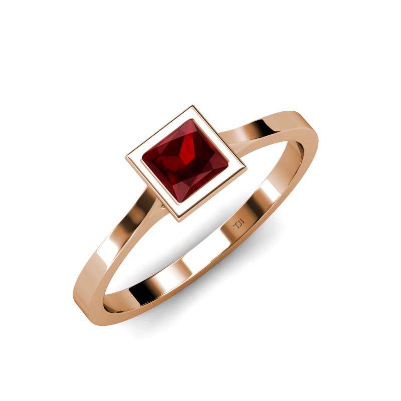 Elcie 1.35 ct Red Garnet Solitaire Ring  