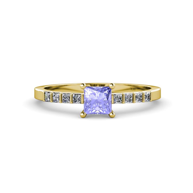 Fenice Tanzanite and Diamond Bridal Set Ring 