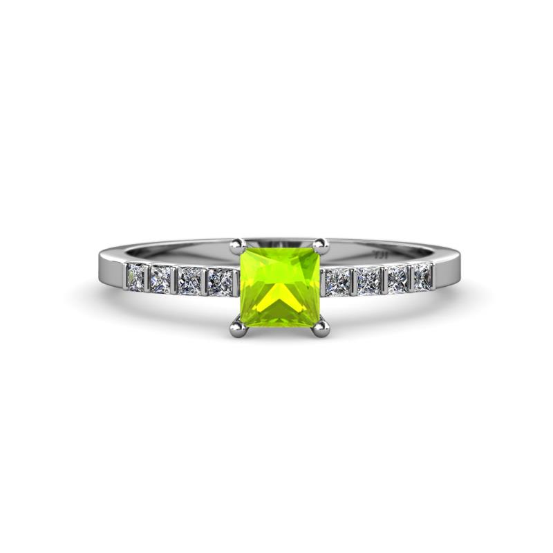 Fenice Peridot and Diamond Bridal Set Ring 