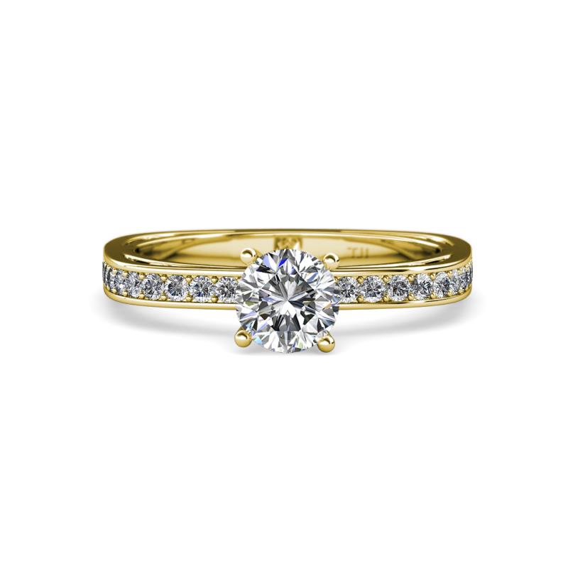 Inez Diamond Euro Shank Bridal Set Ring 