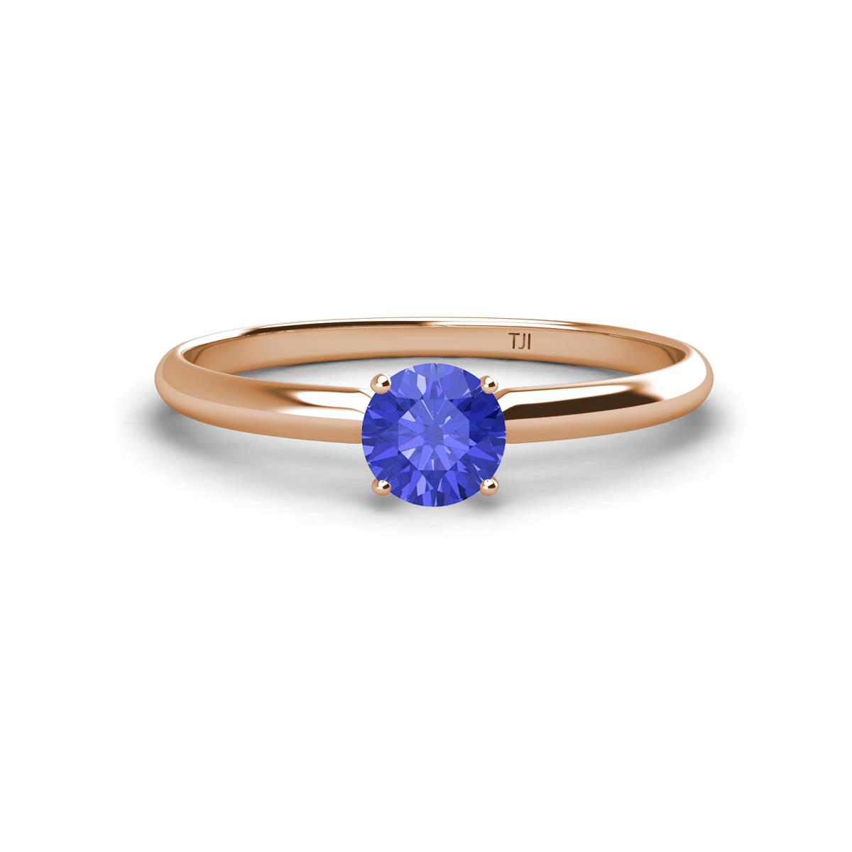 Solus Round Tanzanite Solitaire Engagement Ring  