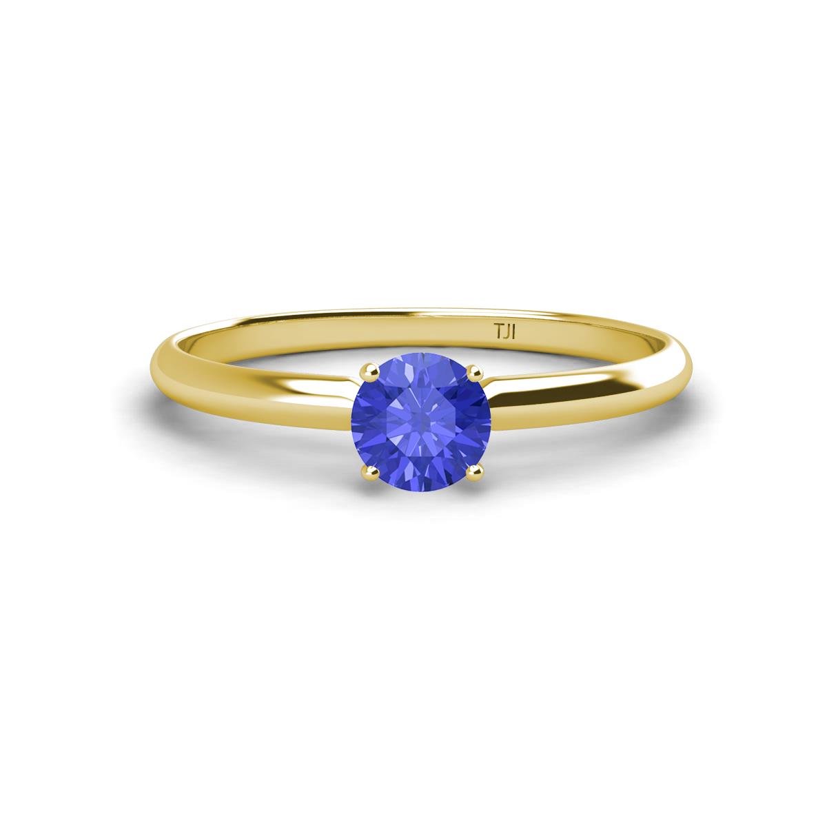 Solus Round Tanzanite Solitaire Engagement Ring  