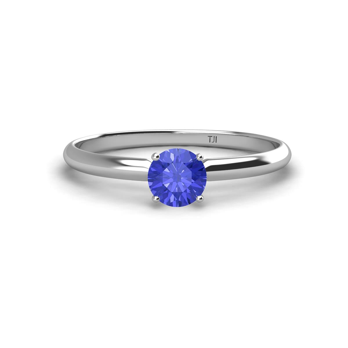 Solus Round Tanzanite Solitaire Engagement Ring  