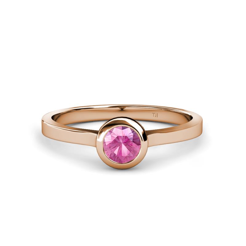 Natare 0.53 ct Pink Sapphire Round (5.00 mm) Solitaire Engagement Ring  
