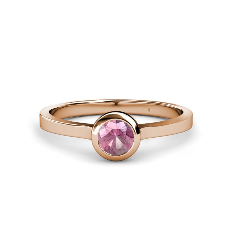 Natare 0.40 ct Pink Tourmaline Round (5.00 mm) Solitaire Engagement Ring  