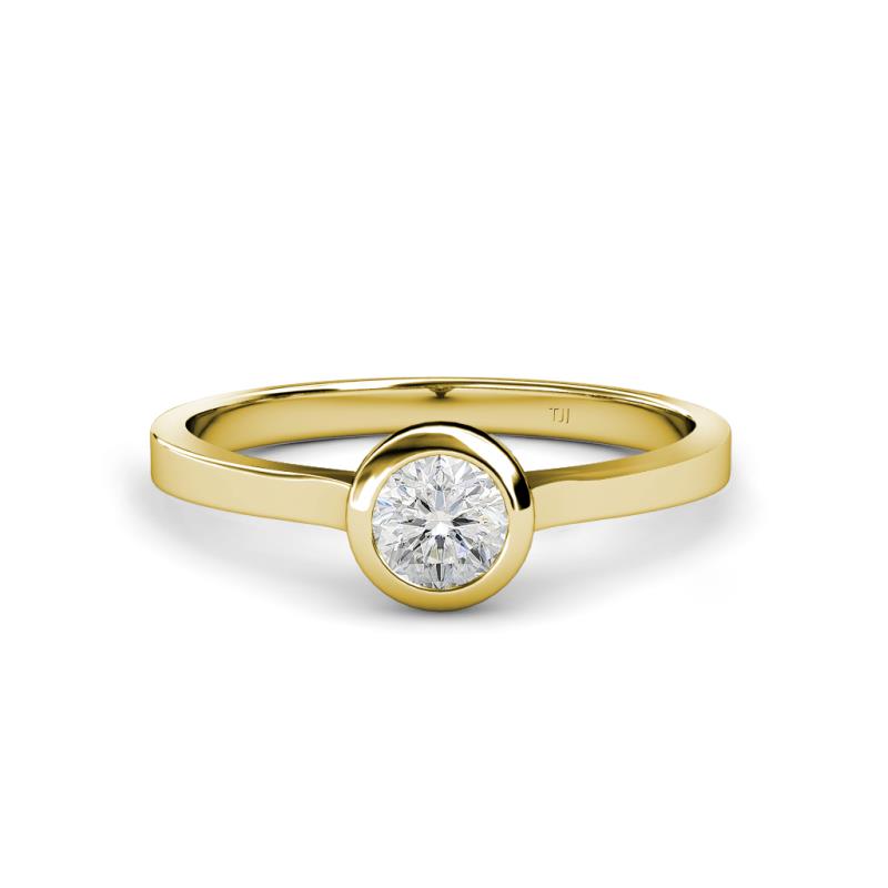 Natare 0.53 ct White Sapphire Round (5.00 mm) Solitaire Engagement Ring  