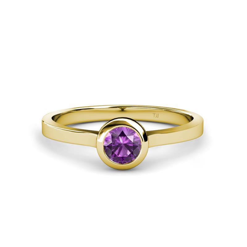 Natare 0.40 ct Amethyst Round (5.00 mm) Solitaire Engagement Ring  