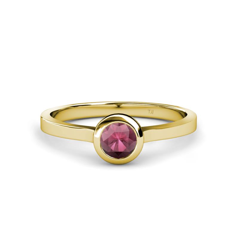 Natare 0.50 ct Rhodolite Garnet Round (5.00 mm) Solitaire Engagement Ring  