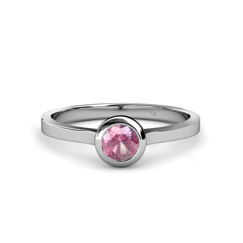 Natare 0.40 ct Pink Tourmaline Round (5.00 mm) Solitaire Engagement Ring  