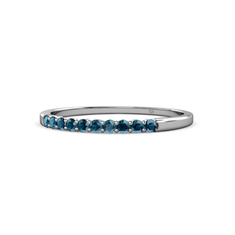 Clara 1.80 mm London Blue Topaz Wedding Band 