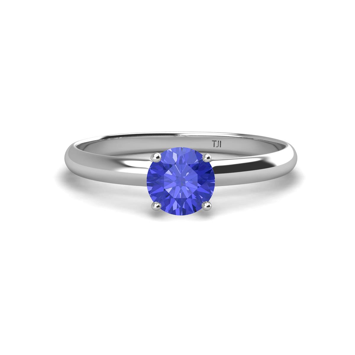 Solus Round Tanzanite Solitaire Engagement Ring  