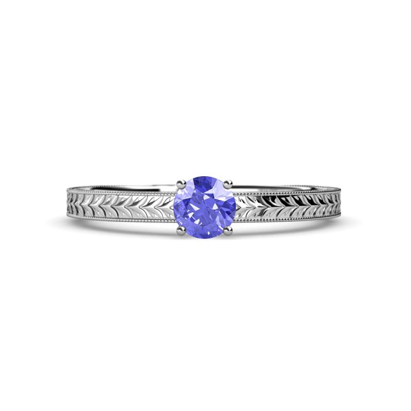 Keona Tanzanite Solitaire Bridal Set Ring 