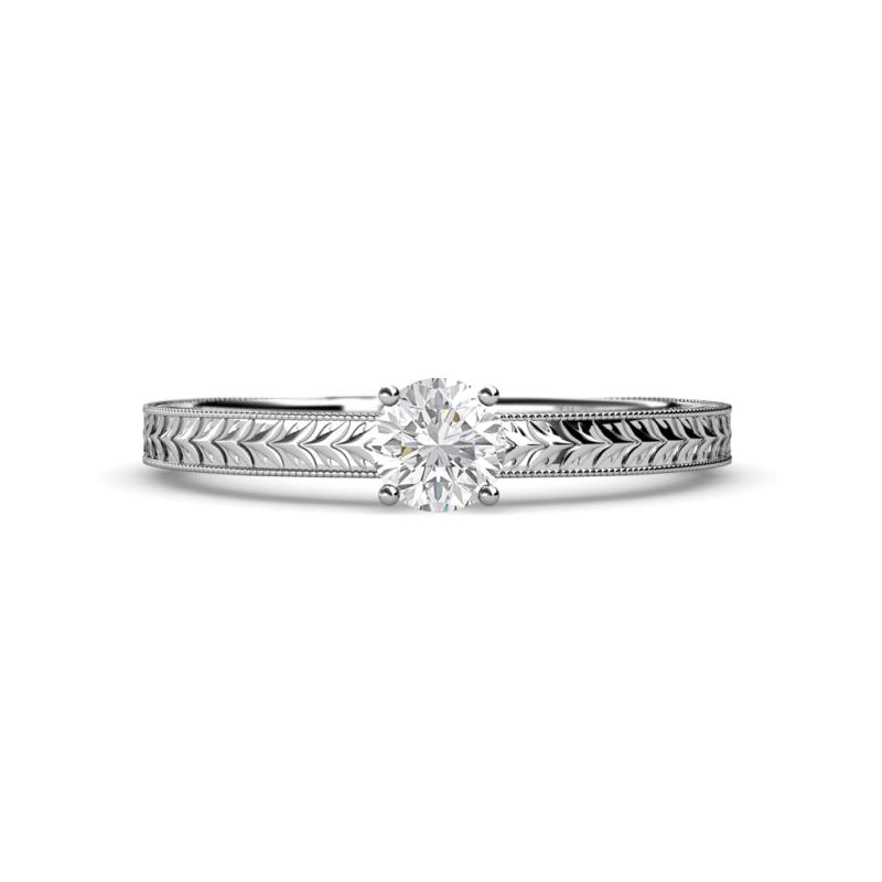 Keona White Sapphire Solitaire Bridal Set Ring 