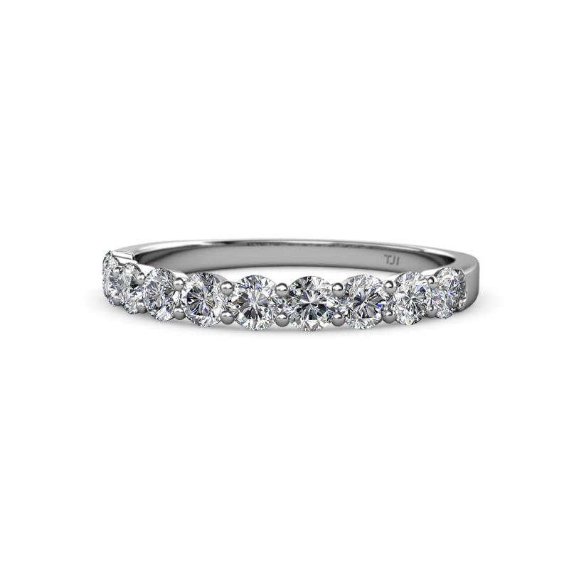 Clara 3.00 mm Diamond 10 Stone Wedding Band 