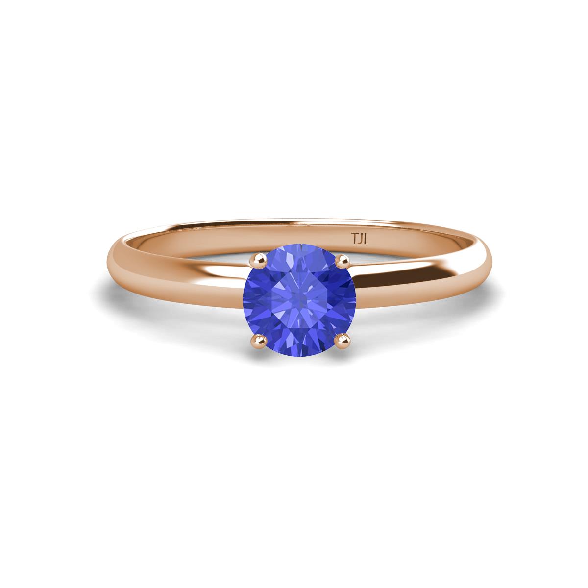 Solus Round Tanzanite Solitaire Engagement Ring  
