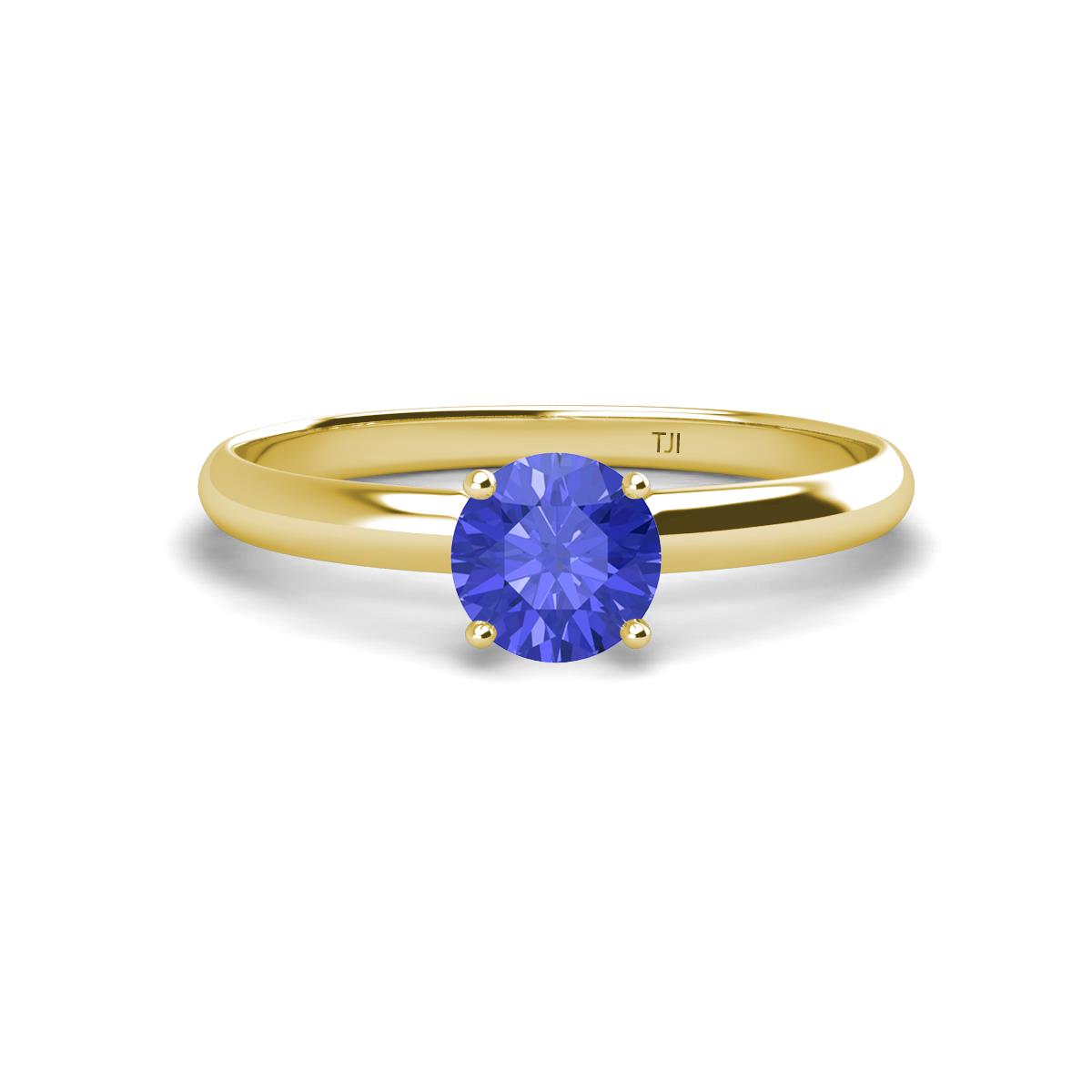 Solus Round Tanzanite Solitaire Engagement Ring  