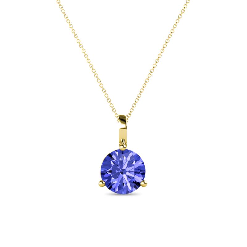 Sheryl 6.50 mm Tanzanite Solitaire Pendant 