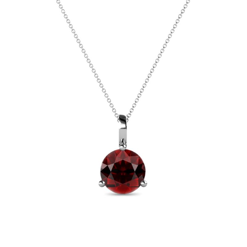 Sheryl 6.50 mm Red Garnet Solitaire Pendant 