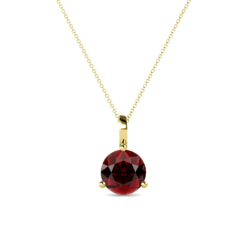 Sheryl 6.50 mm Red Garnet Solitaire Pendant 