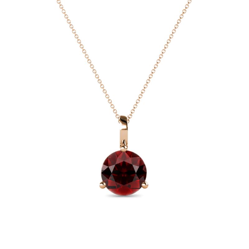 Sheryl 6.50 mm Red Garnet Solitaire Pendant 