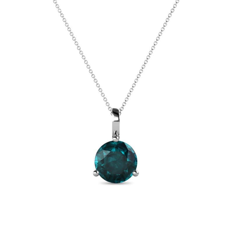 Sheryl 6.50 mm London Blue Topaz Solitaire Pendant 