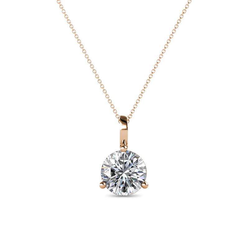 Sheryl 6.50 mm Diamond Solitaire Pendant 