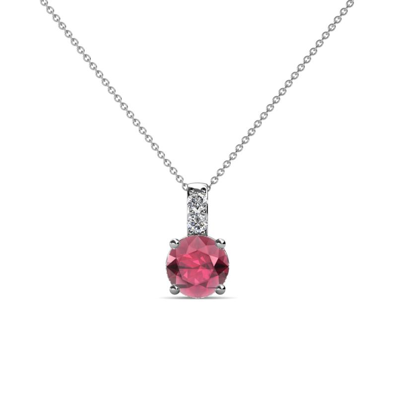 Celyn Rhodolite Garnet and Diamond Pendant 
