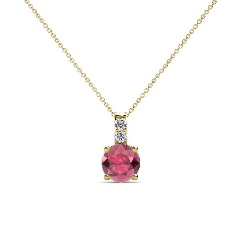 Celyn Rhodolite Garnet and Diamond Pendant 