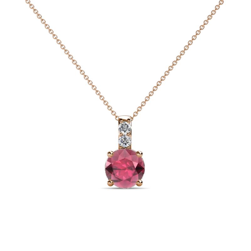 Celyn Rhodolite Garnet and Diamond Pendant 