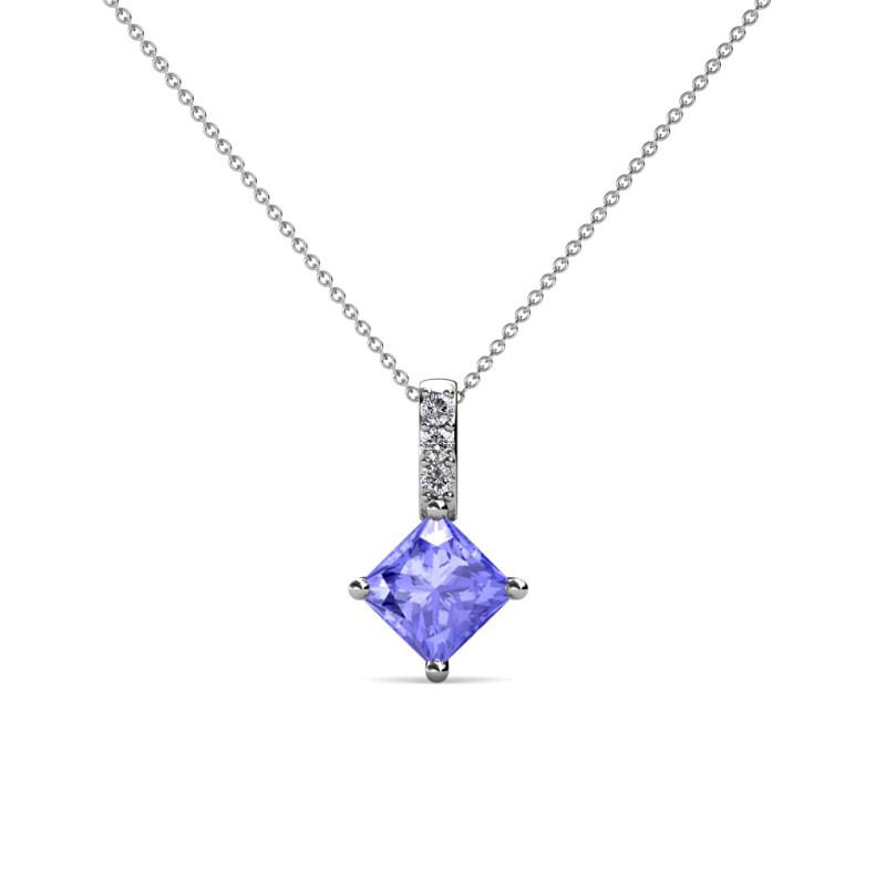 Aurel Tanzanite and Diamond Pendant 