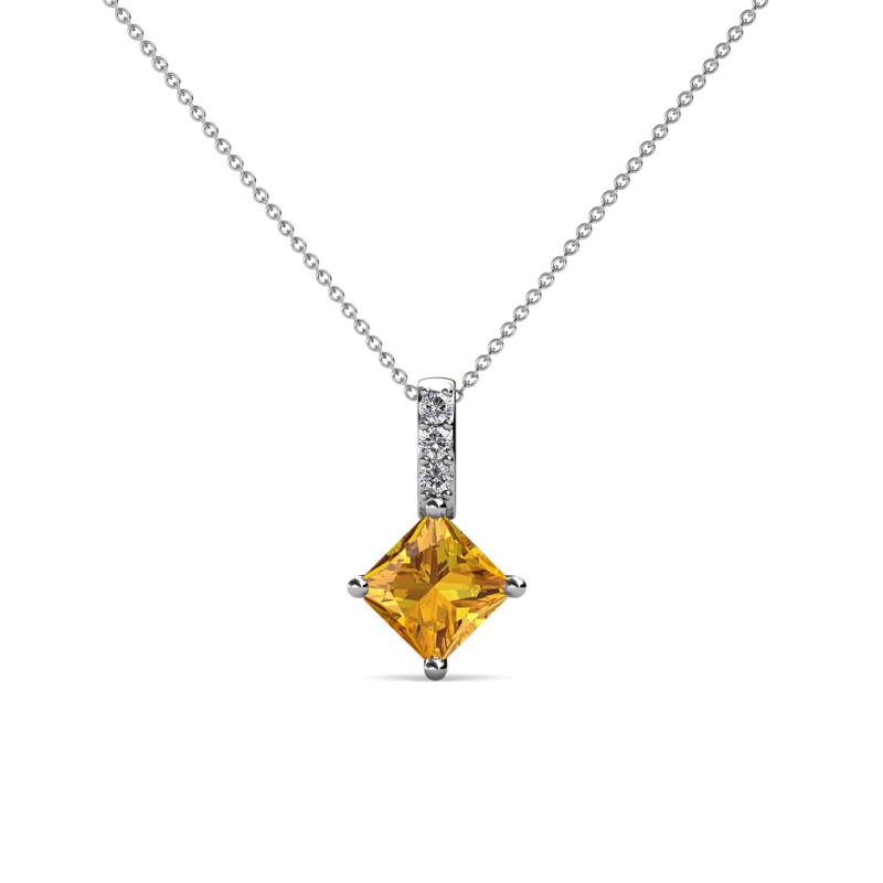Aurel Citrine and Diamond Pendant 