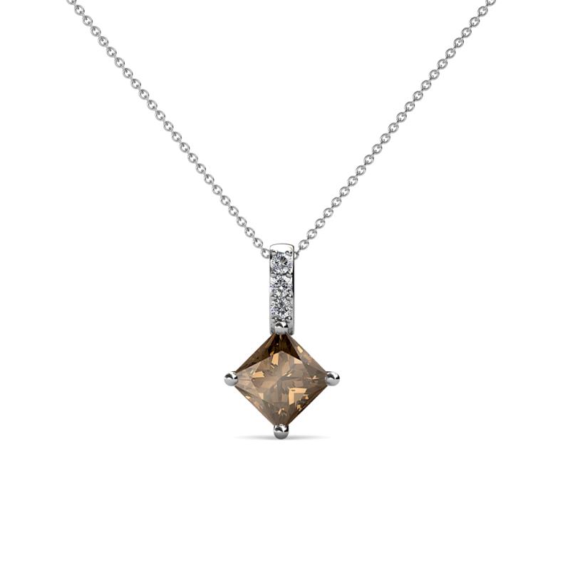 Aurel Smoky Quartz and Diamond Pendant 