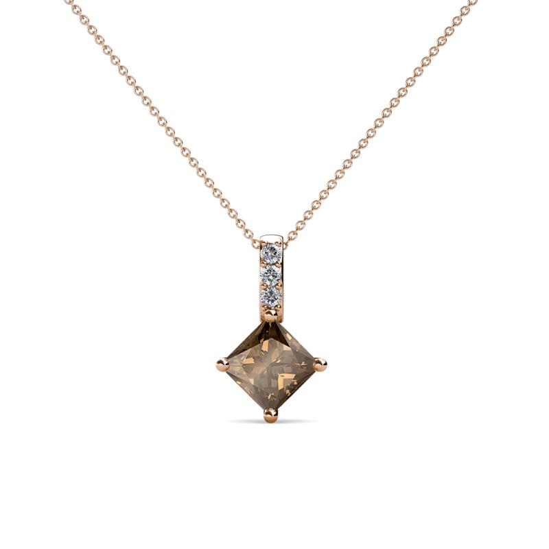 Aurel Smoky Quartz and Diamond Pendant 
