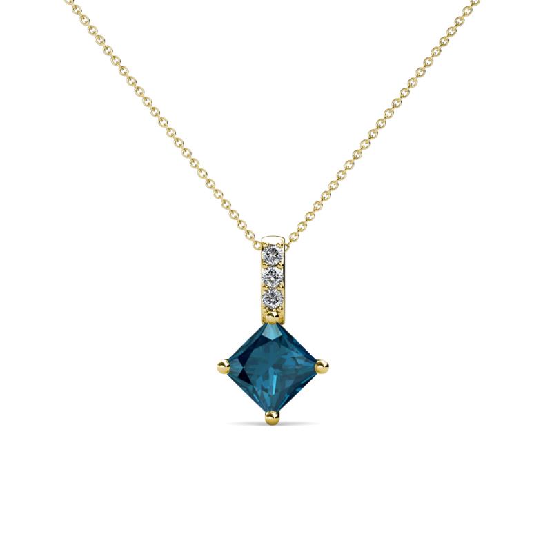 Aurel Blue and White Diamond Pendant 