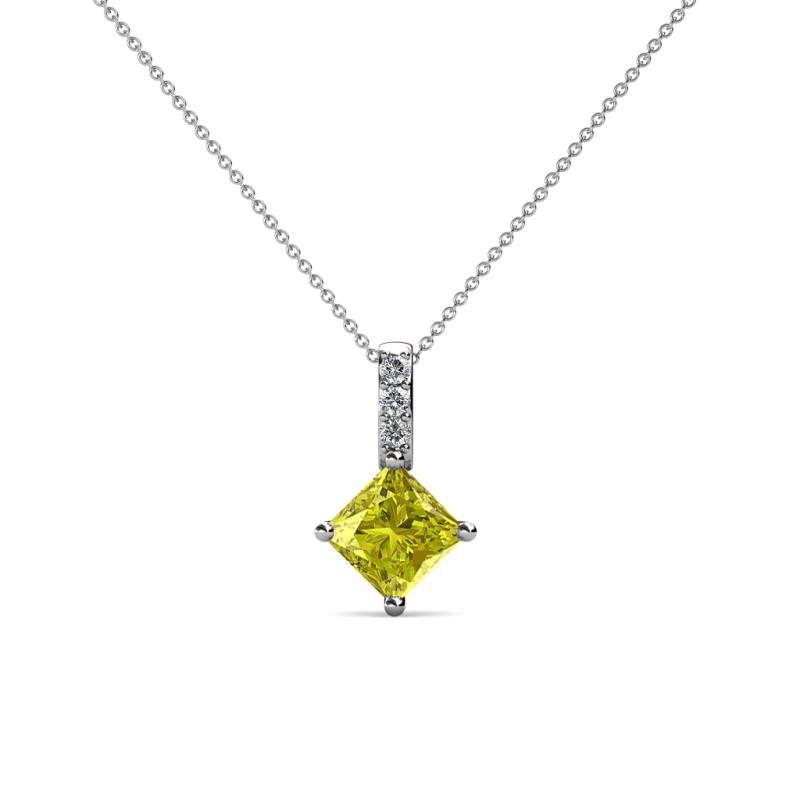 Aurel Yellow and White Diamond Pendant 